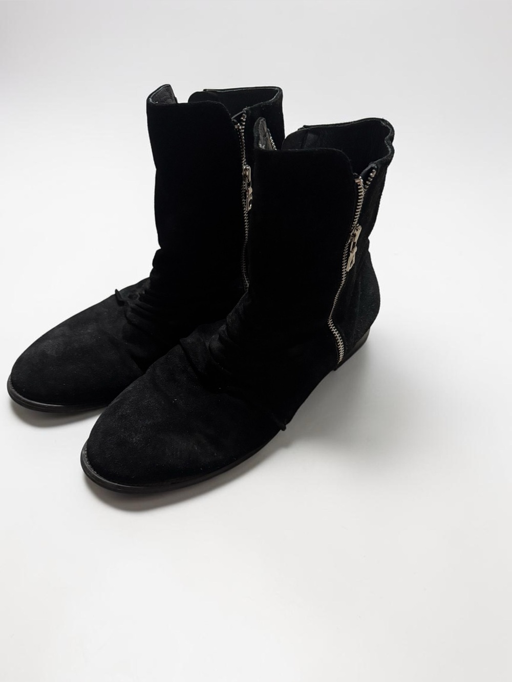 Amiri Stacked Suede Chelsea Boots Size 44|10